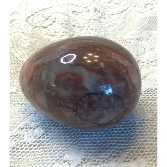 Polished Stone Egg  Red Jasper ? Paperweight Natural Decor - Picture 5 of 5